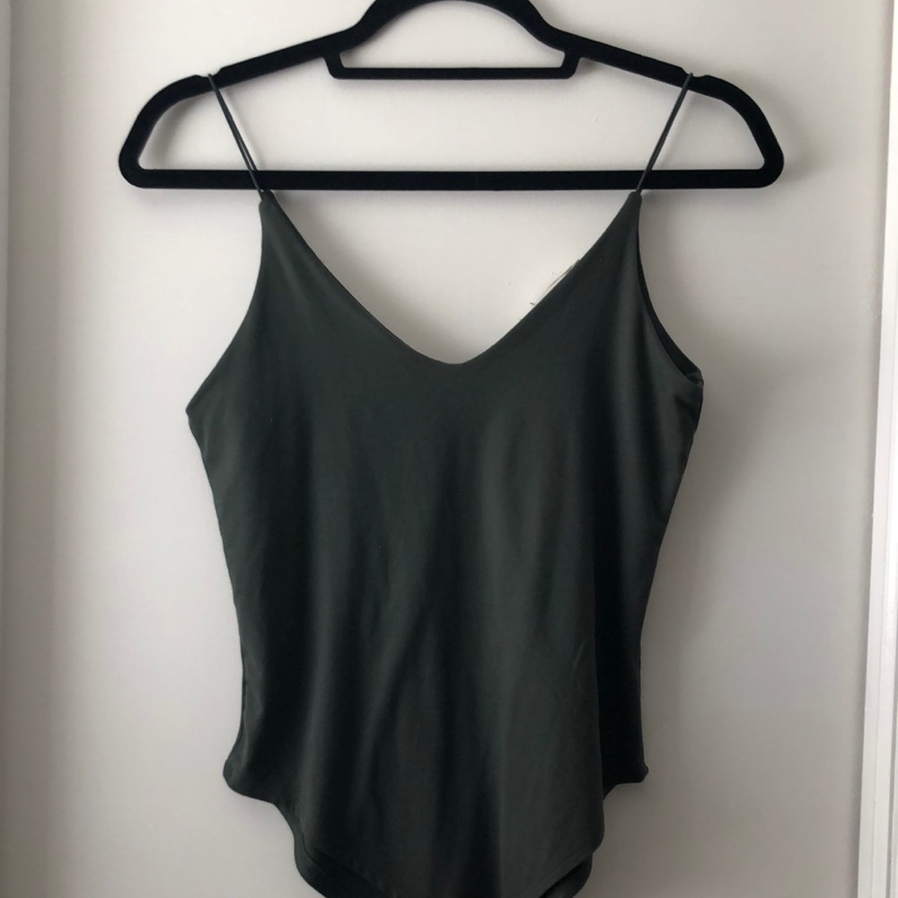 Super soft one piece top - sage green